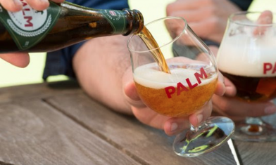 Soms soms Missie fluit Palm bolglas 25 cl | bierglas voor amber bier | biernet.nl