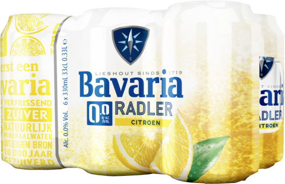 Bier aanbieding: Bavaria Radler 0.0% 2 sixpacks blik 6x0,33 Hoogvliet | biernet.nl