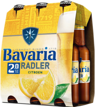 Bier Bavaria Radler Lemon 2 sixpacks 6x0,30 Plus biernet.nl