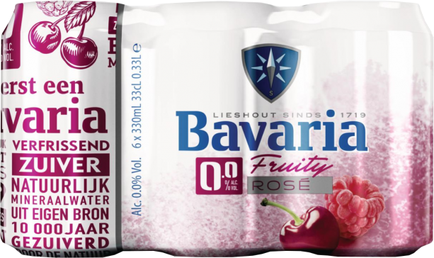 Bavaria 0.0% Fruity Rosé blik aanbieding Aanbiedingen van | biernet.nl