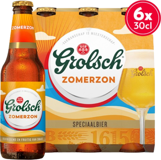 Bier aanbieding: Grolsch Zomerzon sixpack 6x0,30 bij Plus | biernet.nl